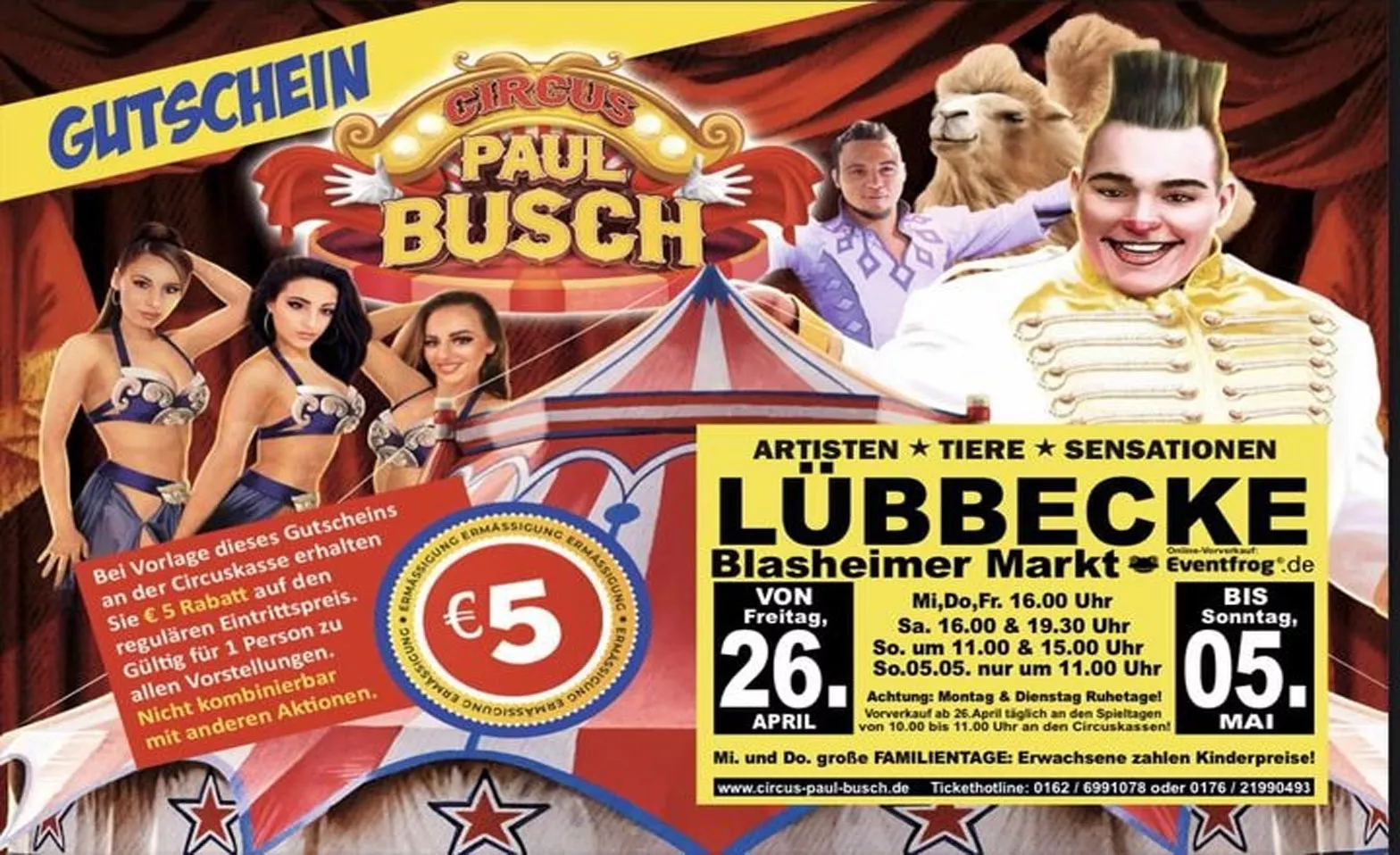 Event-Image for 'Circus Paul Busch - Tournee 2024 - Lübbecke'