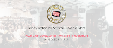 Event-Image for 'Pitch Club Developer Edition #186 Heidelberg'